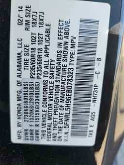 2014 HONDA ODYSSEY