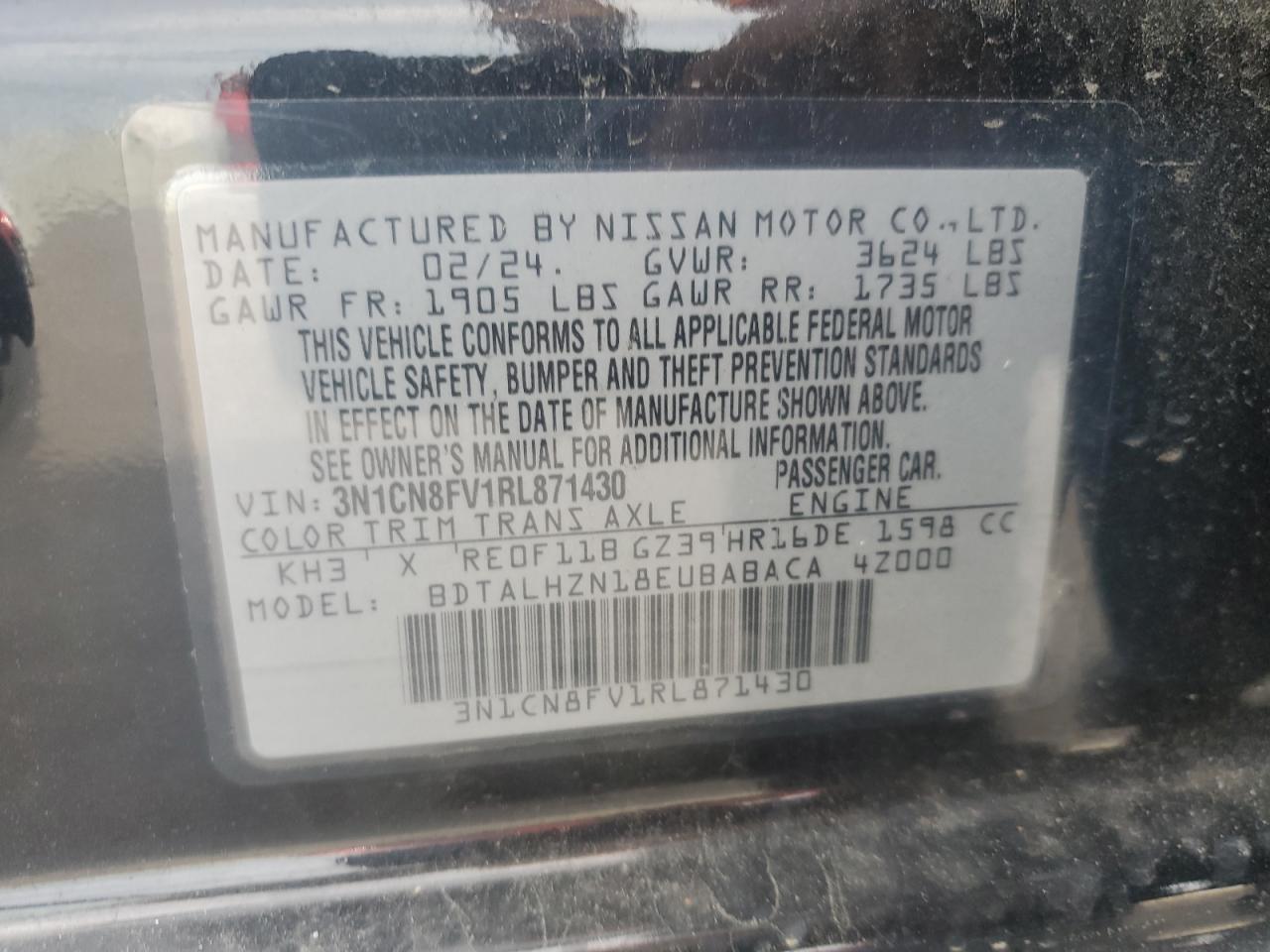 2024 NISSAN VERSA
