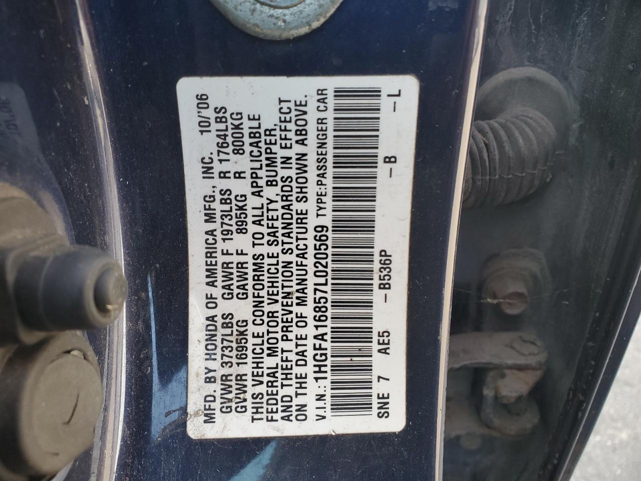 2007 HONDA CIVIC