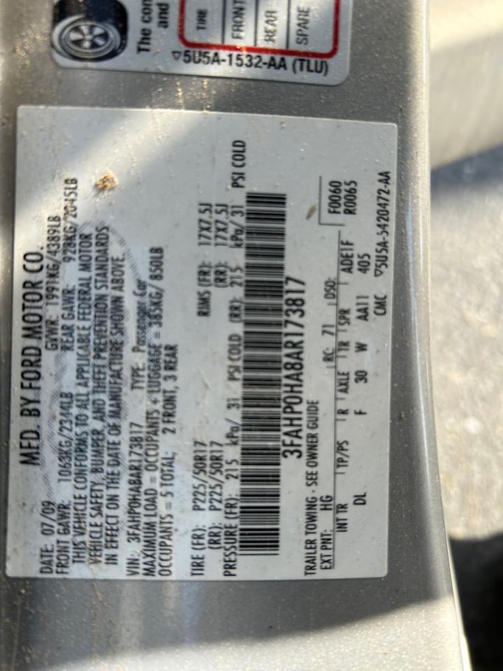2010 FORD FUSION