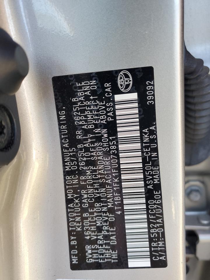 2015 TOYOTA CAMRY