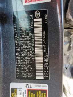2008 TOYOTA CAMRY