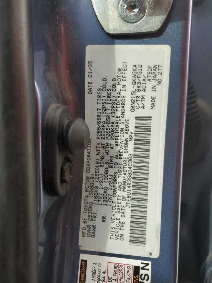 2005 TOYOTA 4Runner