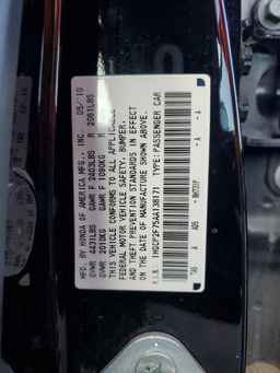 2010 HONDA ACCORD