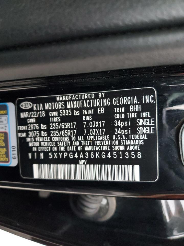 2019 KIA SORENTO