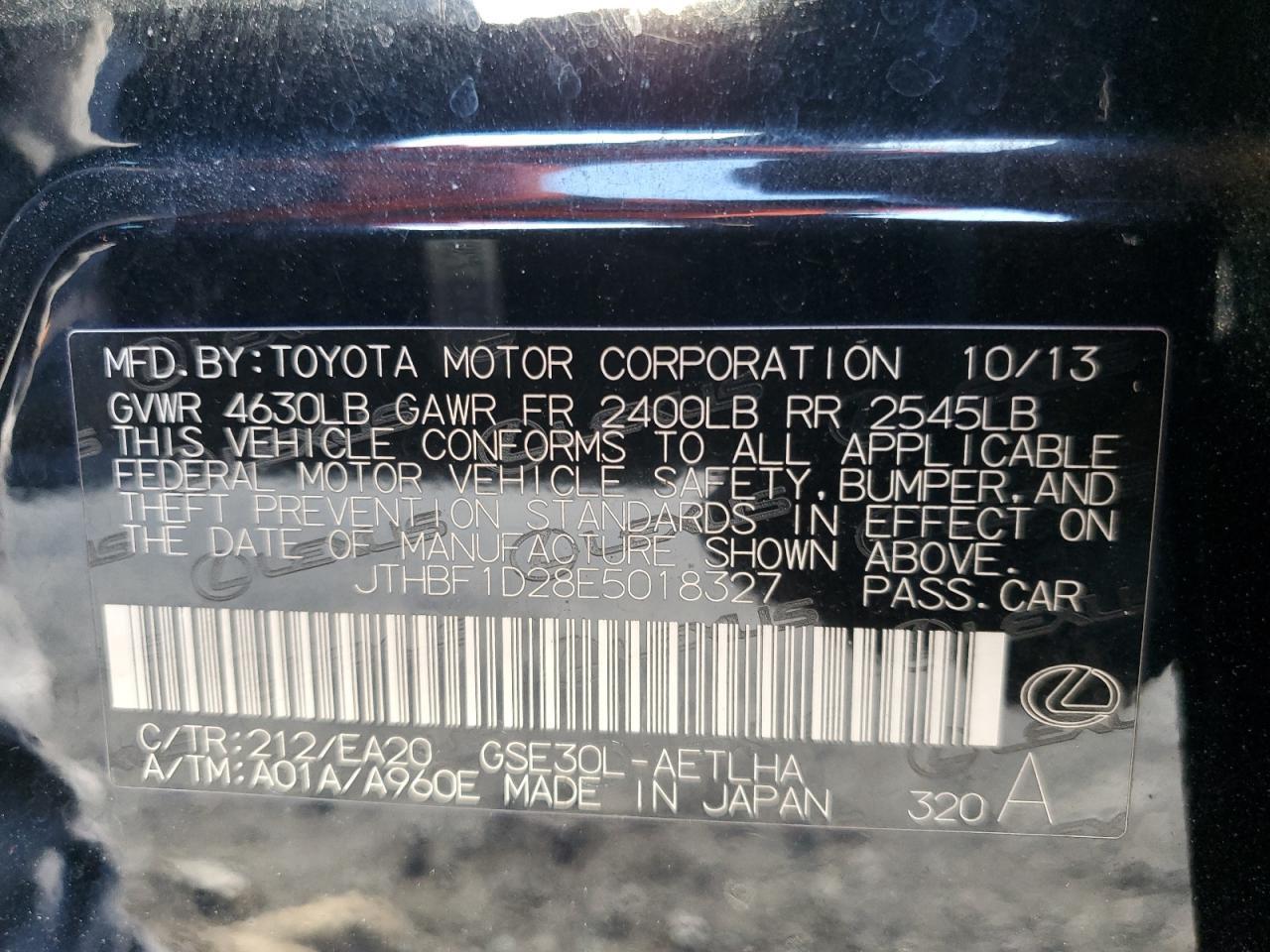 2014 LEXUS Is