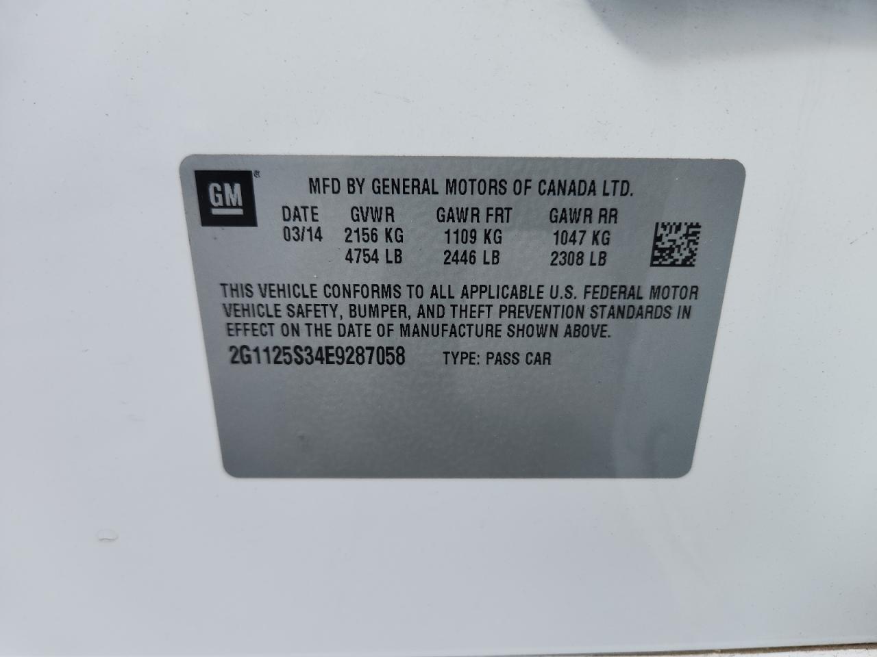 2014 CHEVROLET IMPALA
