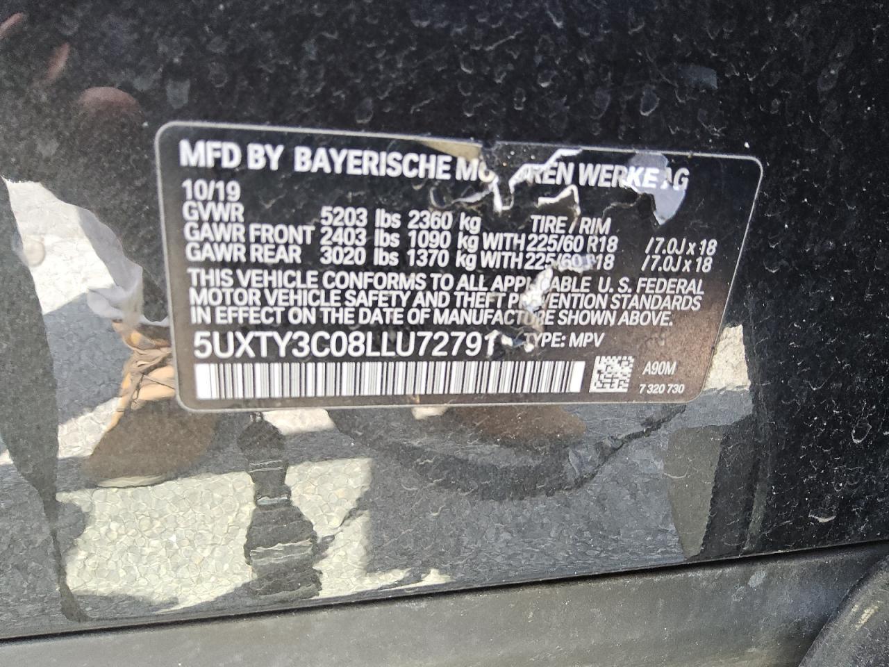 2020 BMW X3