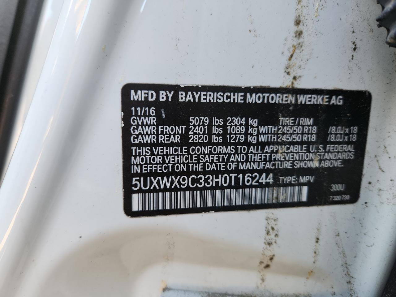 2017 BMW X3