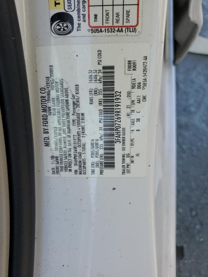2009 FORD FUSION