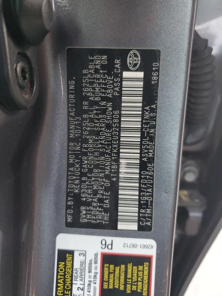 2014 TOYOTA CAMRY