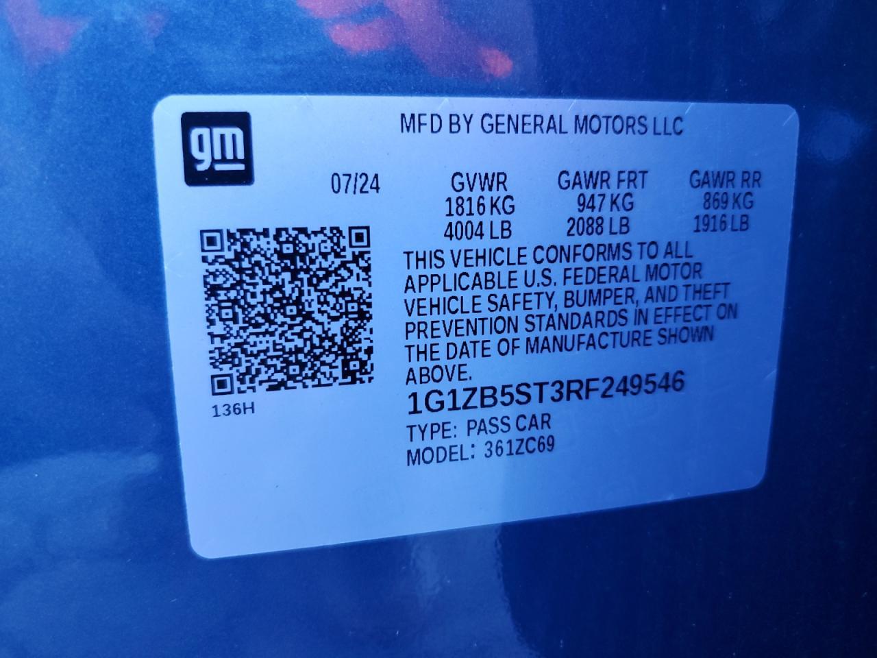 2024 CHEVROLET MALIBU