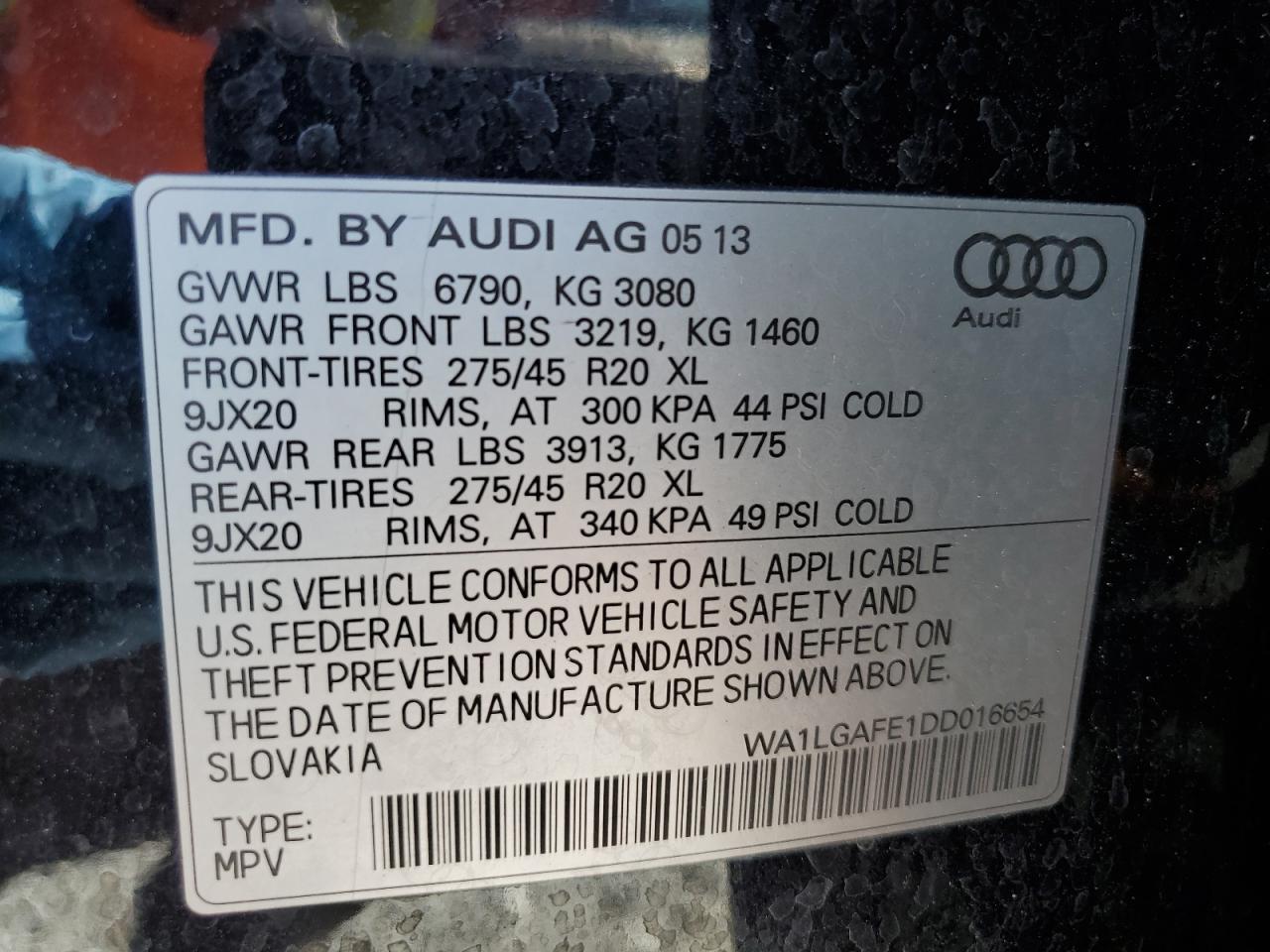 2013 AUDI Q7