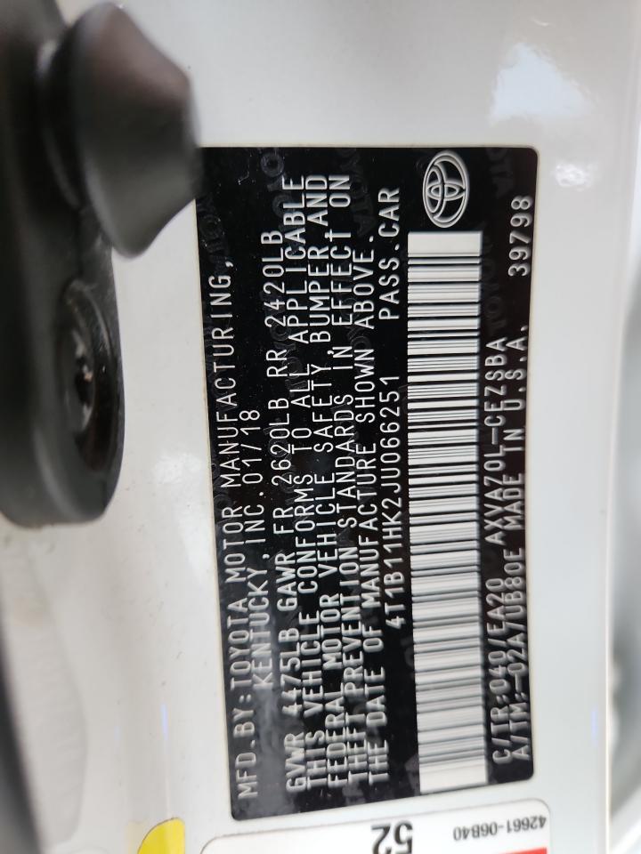 2018 TOYOTA CAMRY