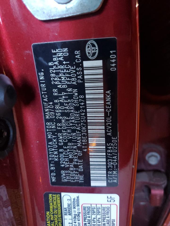 2005 TOYOTA CAMRY