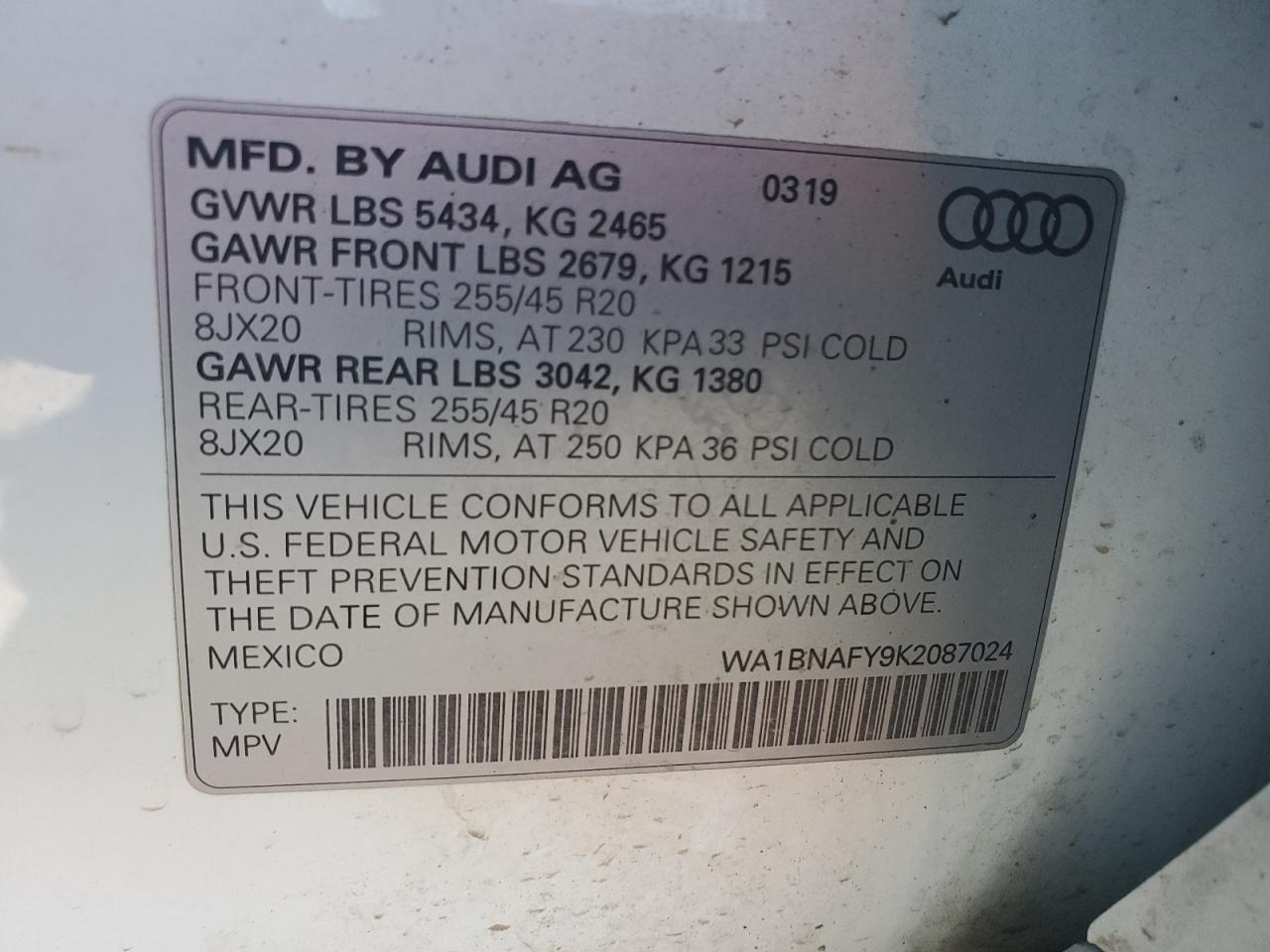 2019 AUDI Q5