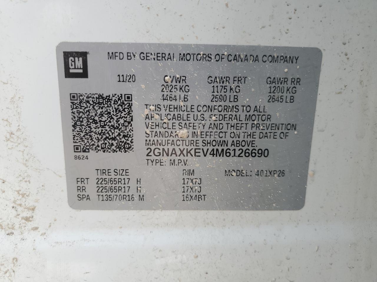 2021 CHEVROLET EQUINOX