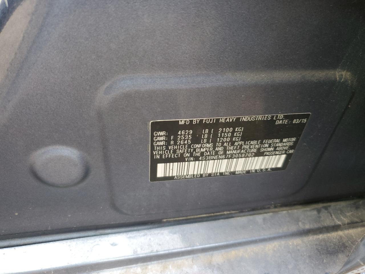 2015 SUBARU Legacy