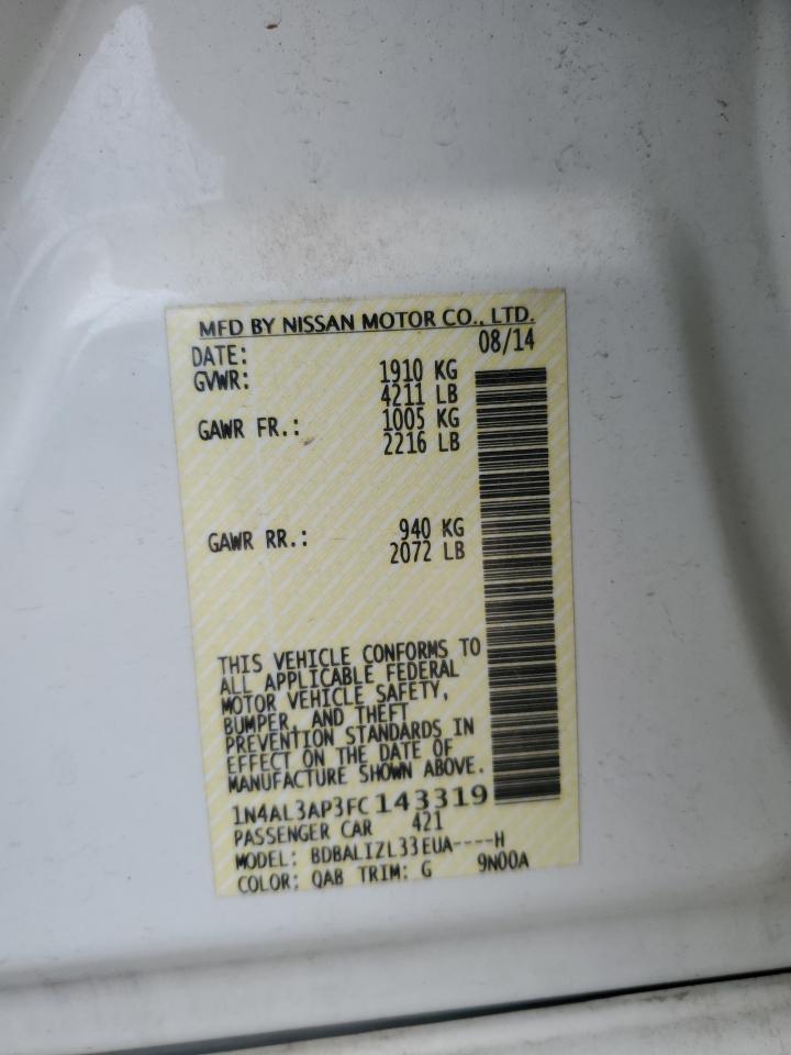 2015 NISSAN ALTIMA