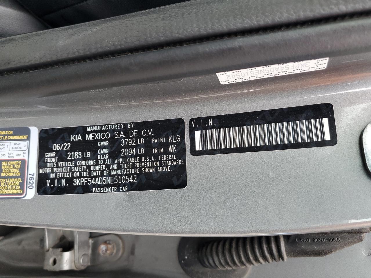 2022 KIA FORTE