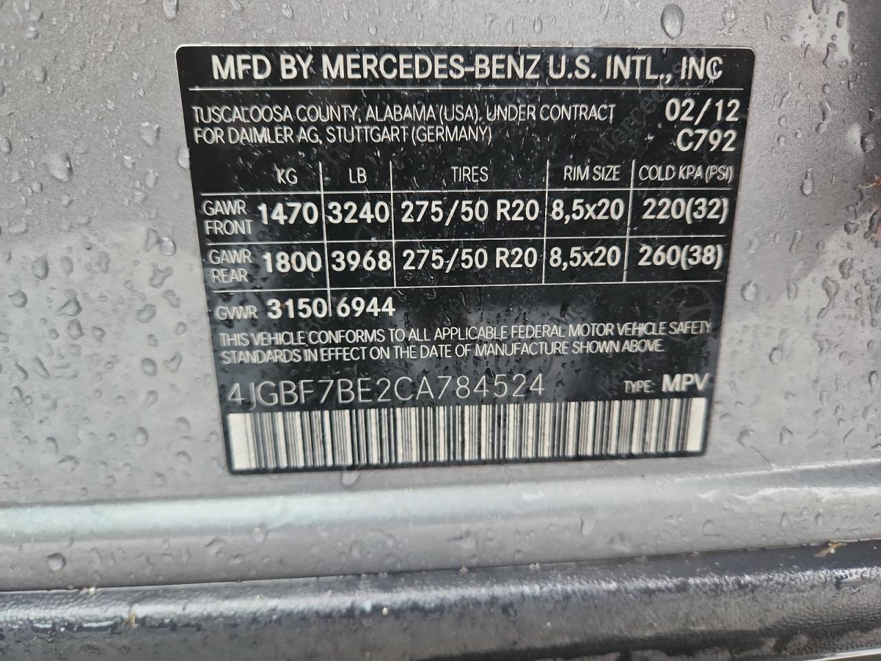 2012 MERCEDES-BENZ GL-Class