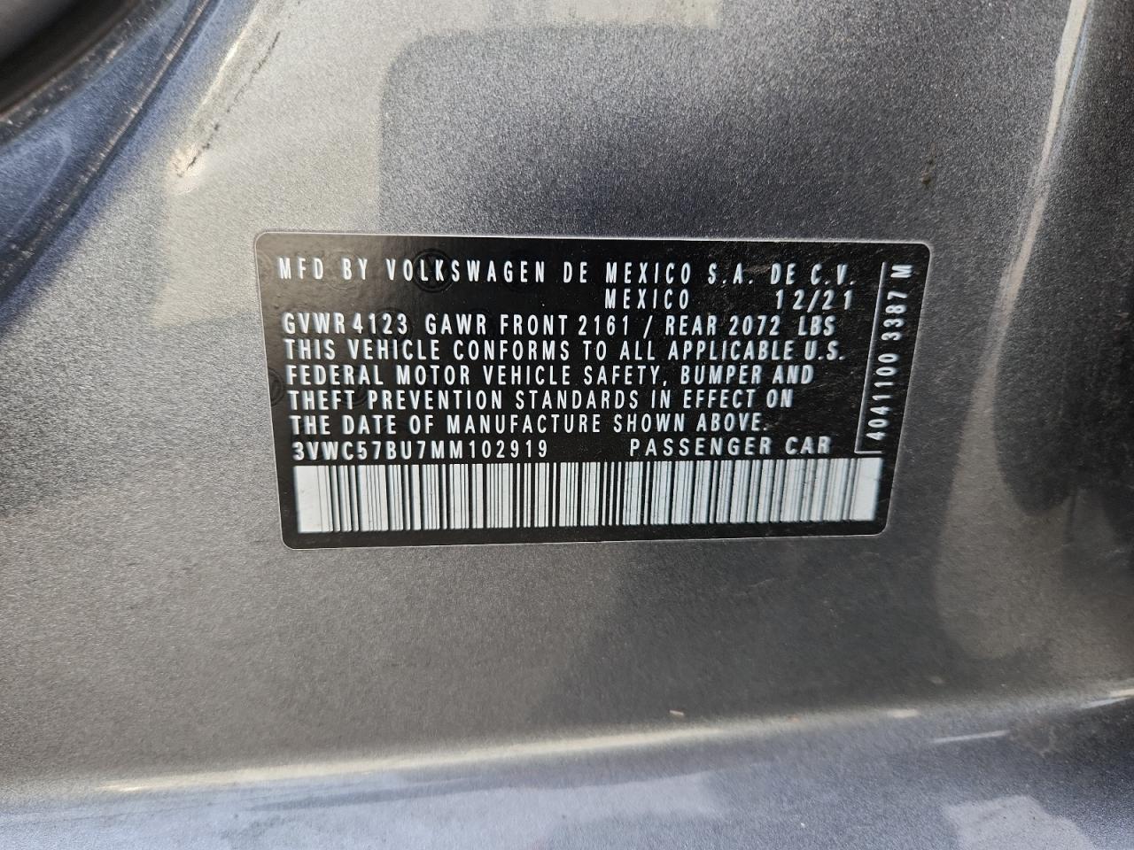 2021 VOLKSWAGEN JETTA