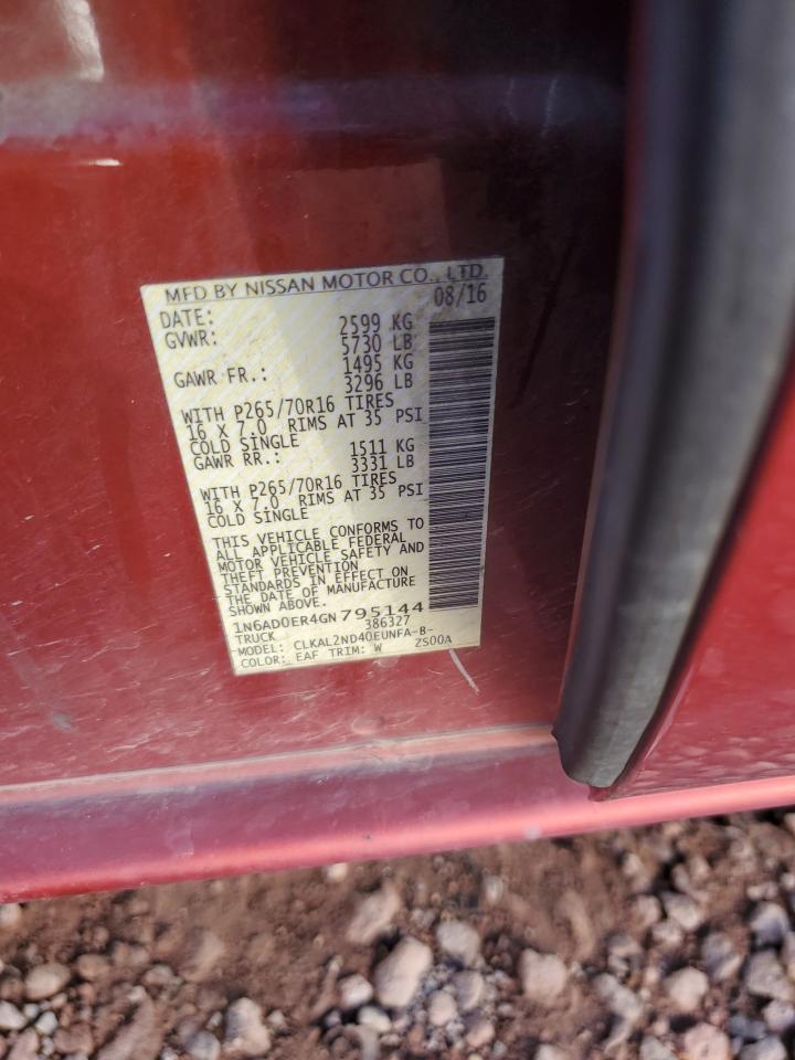 2016 NISSAN Frontier