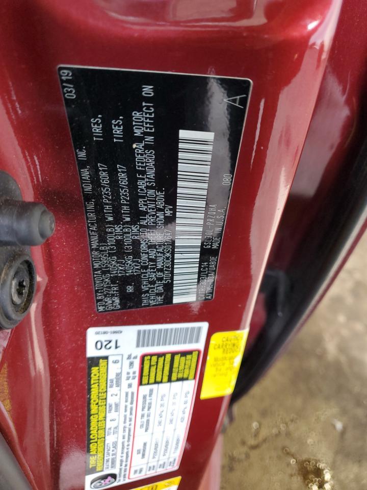 2019 TOYOTA SIENNA