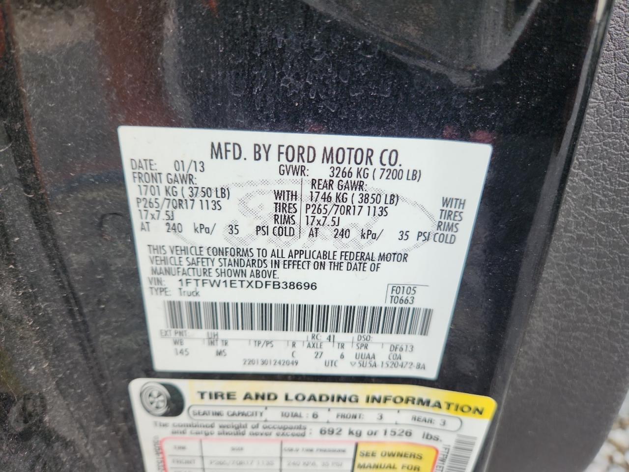 2013 FORD F-150