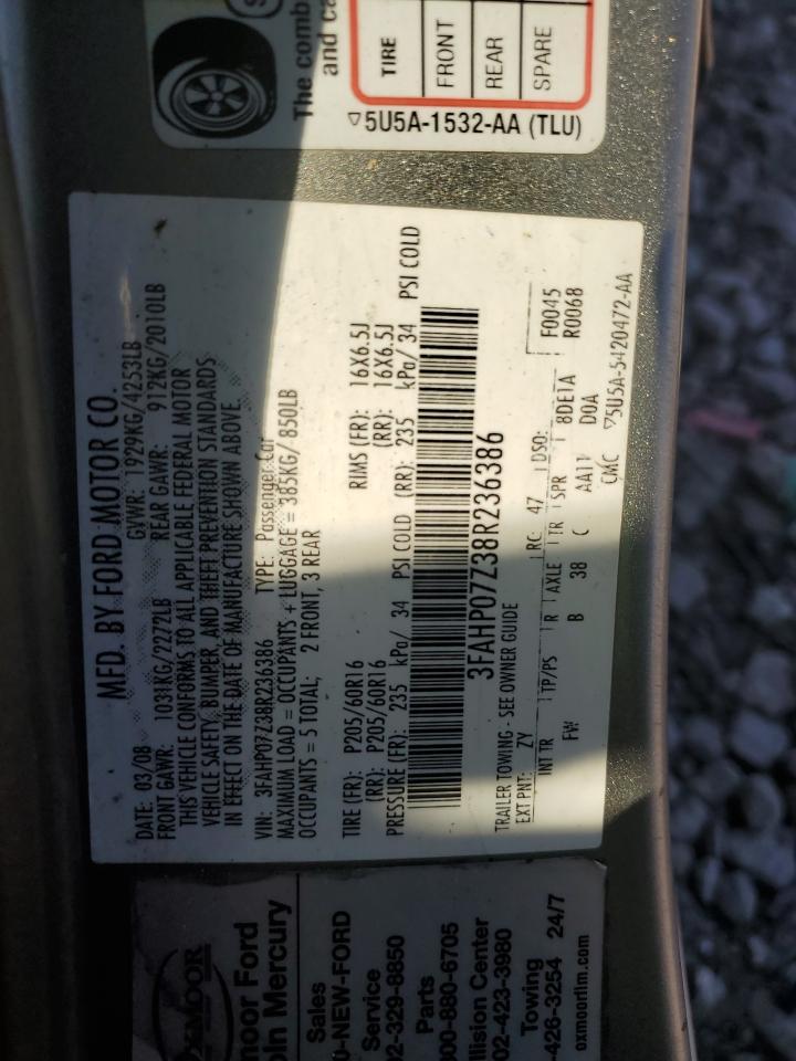 2008 FORD FUSION