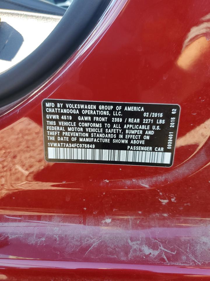 2015 VOLKSWAGEN Passat