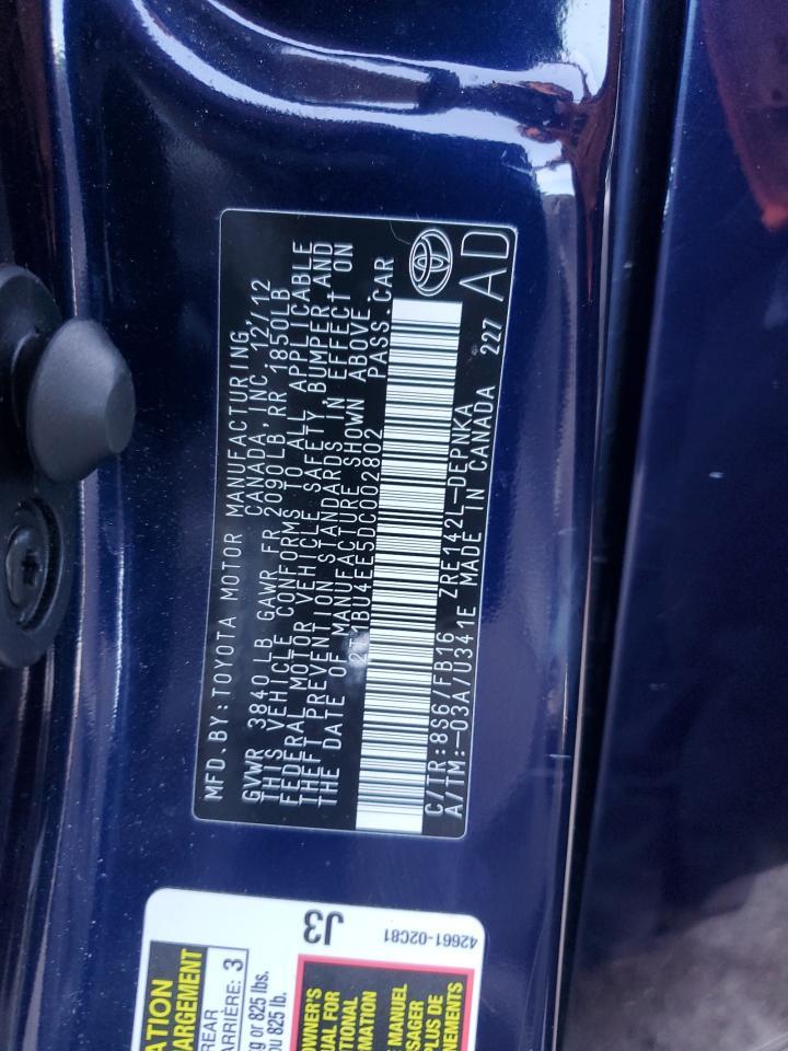 2013 TOYOTA COROLLA