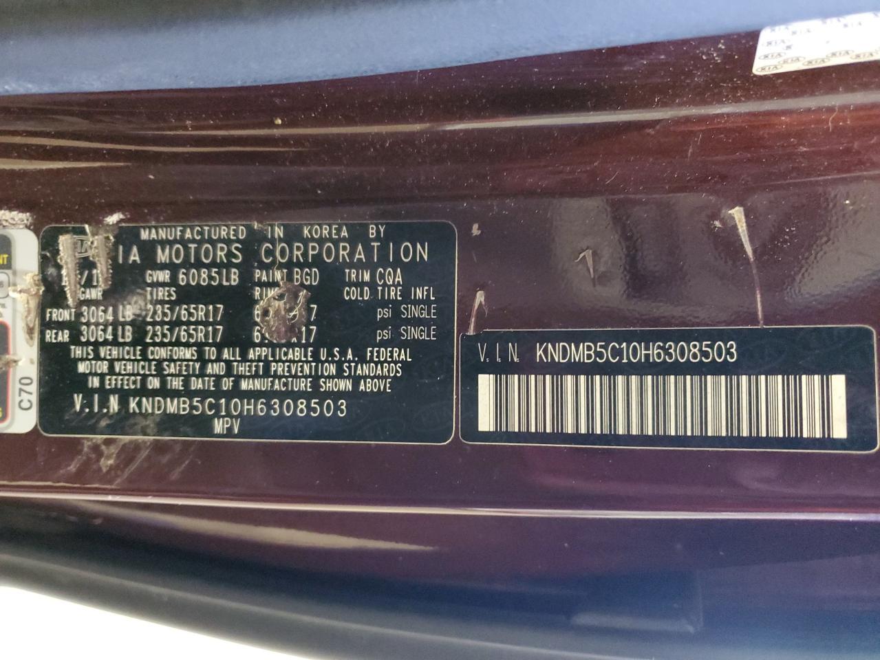 2017 KIA SEDONA