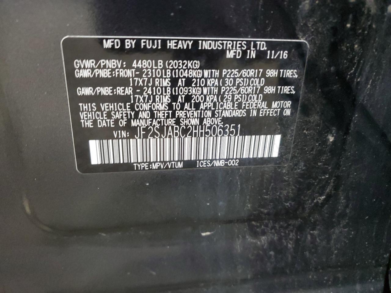 2017 SUBARU FORESTER
