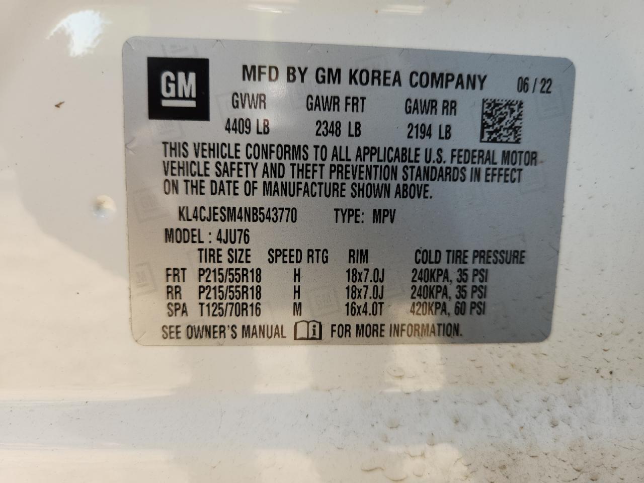 2022 BUICK ENCORE