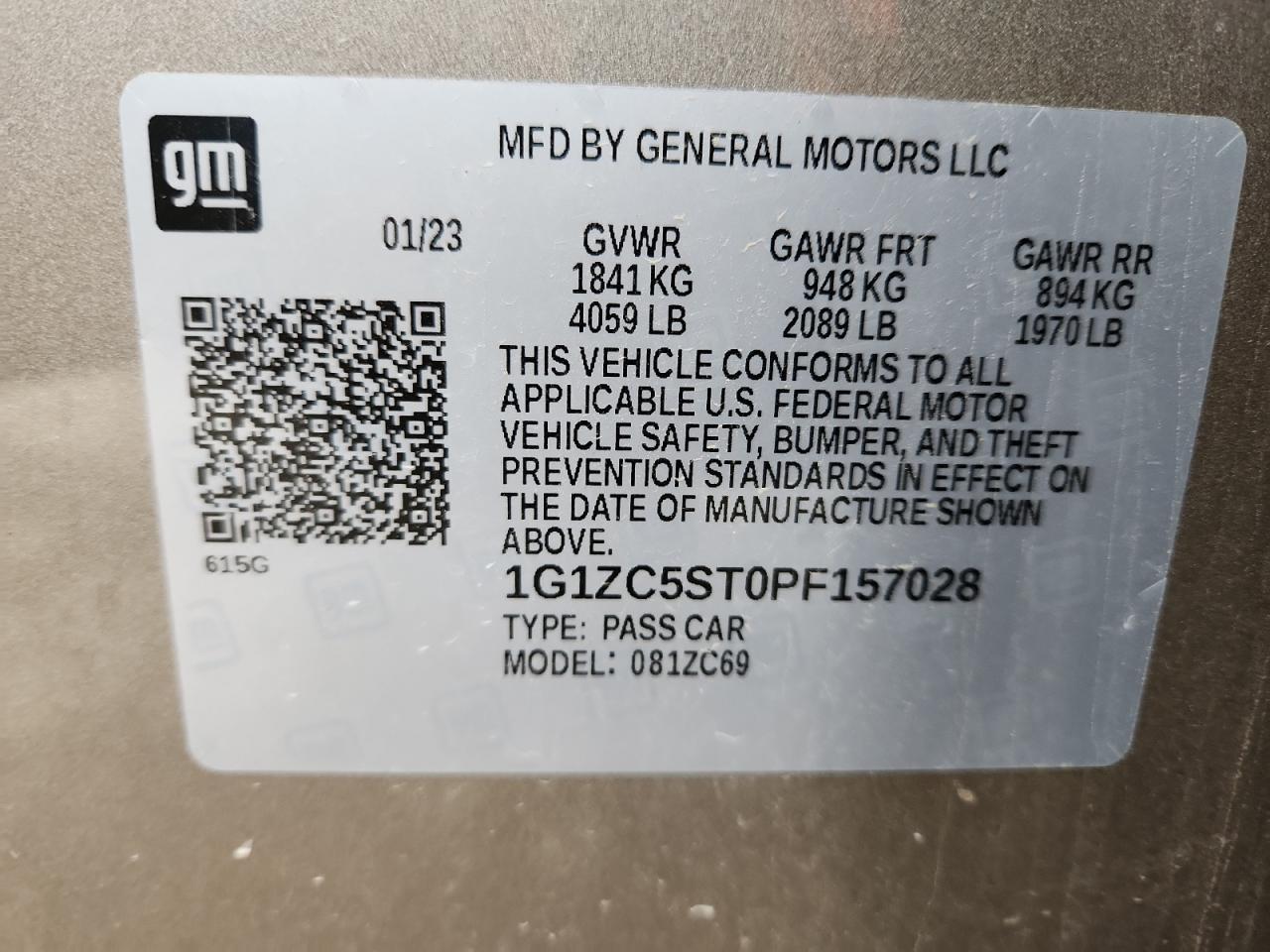 2023 CHEVROLET MALIBU