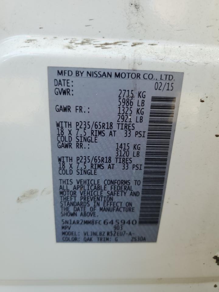 2015 NISSAN PATHFINDER