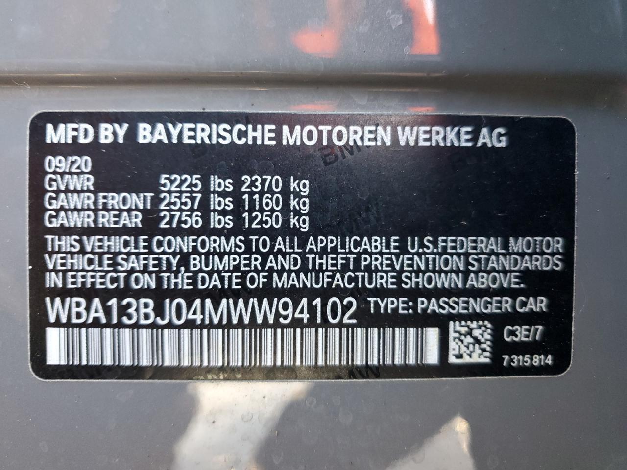 2021 BMW 5 series