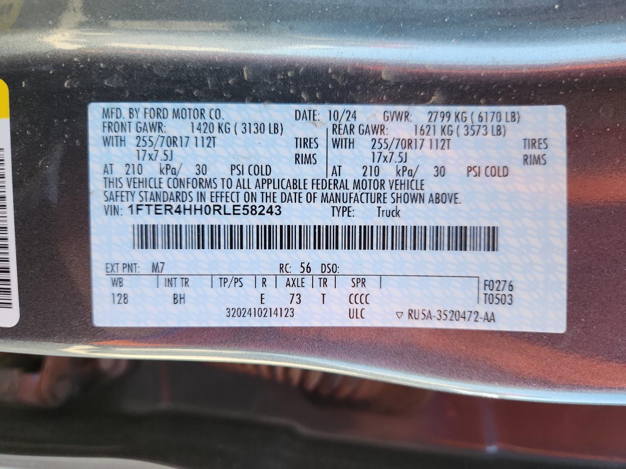 2024 FORD RANGER