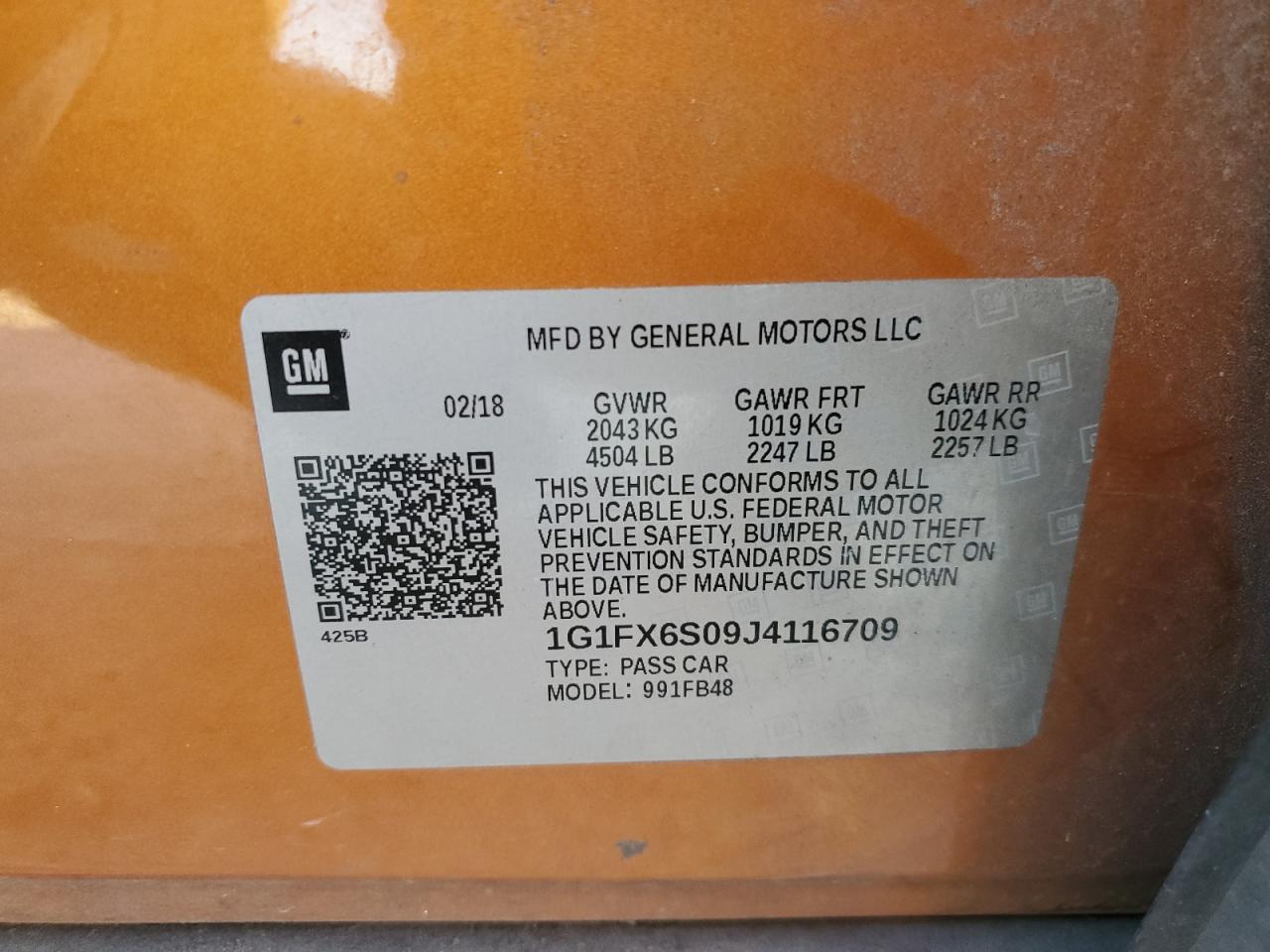2018 CHEVROLET Bolt EV