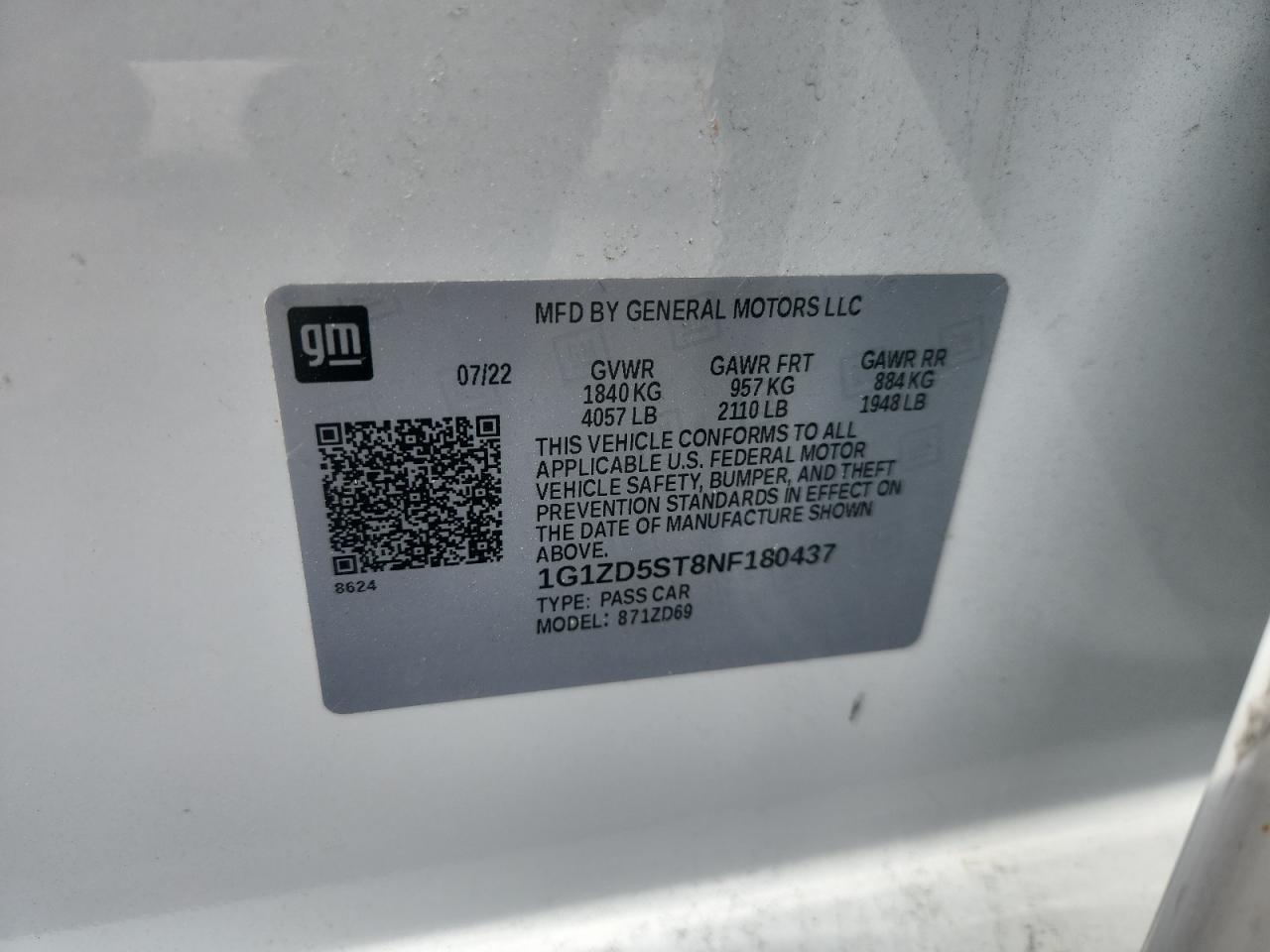 2022 CHEVROLET MALIBU