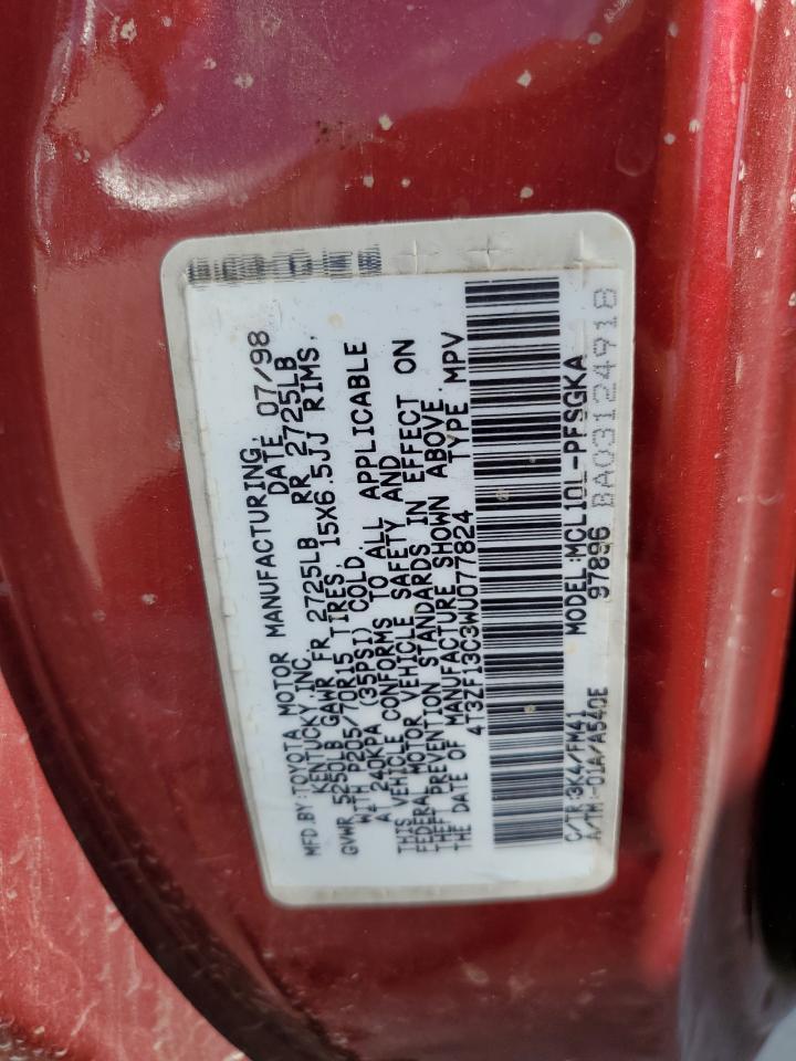 1998 TOYOTA SIENNA