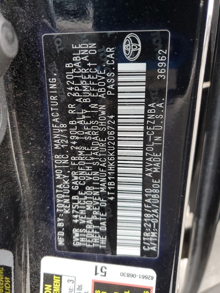 2019 TOYOTA CAMRY