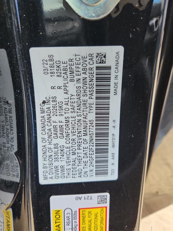 2022 HONDA CIVIC