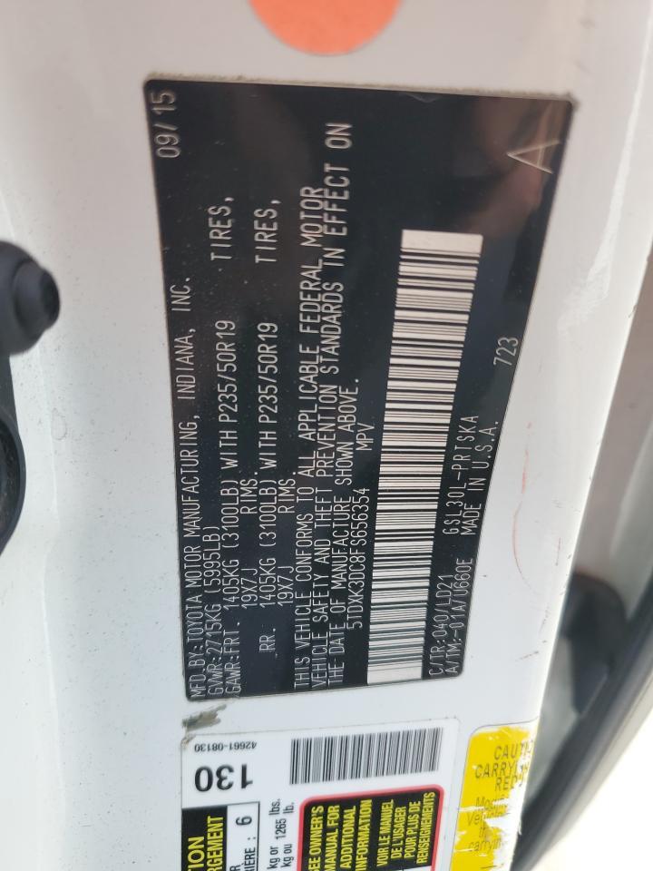 2015 TOYOTA SIENNA