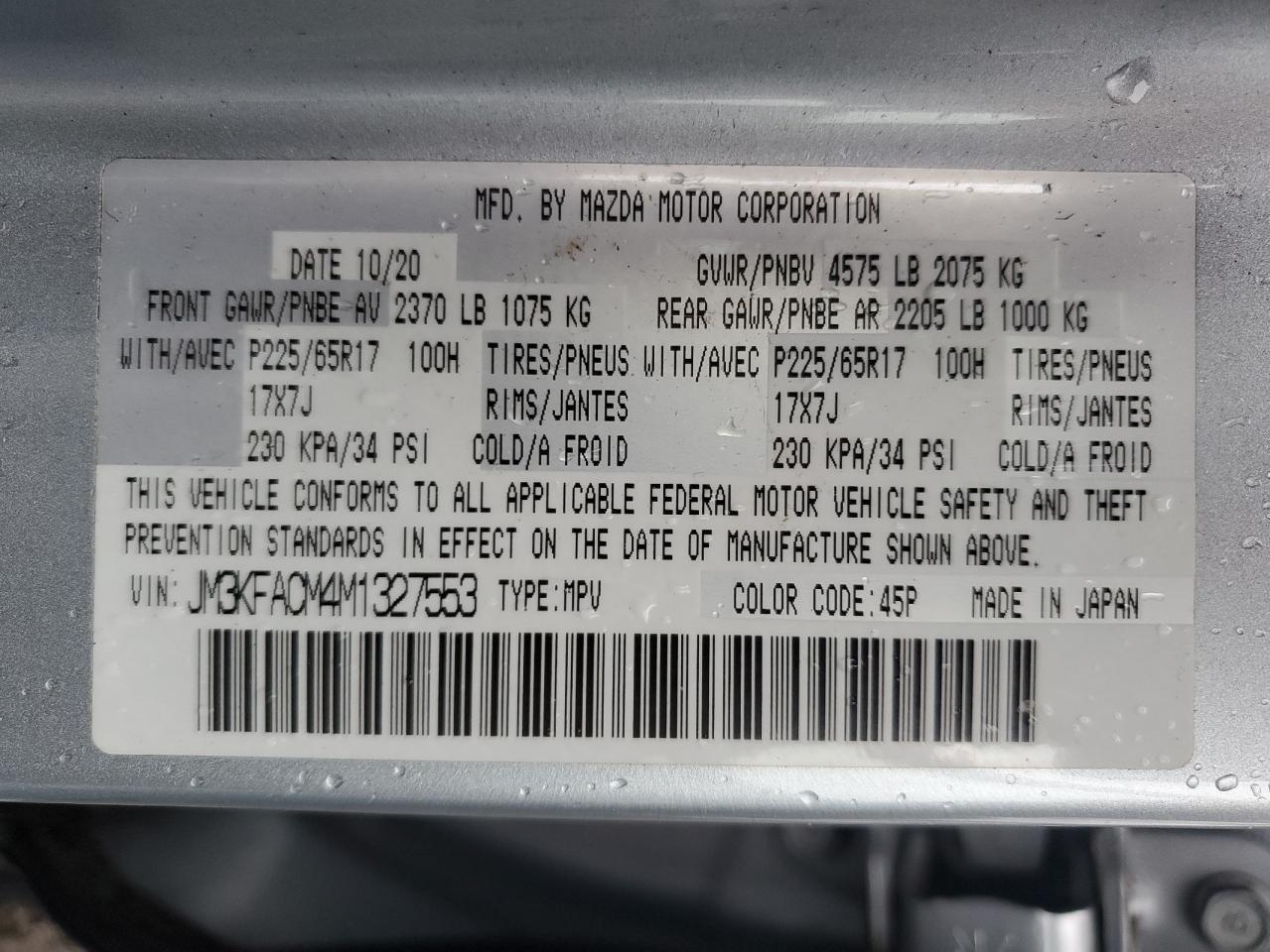 2021 MAZDA CX-5