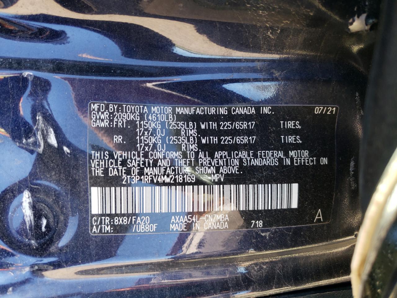2021 TOYOTA RAV4