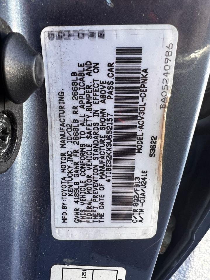 2003 TOYOTA CAMRY