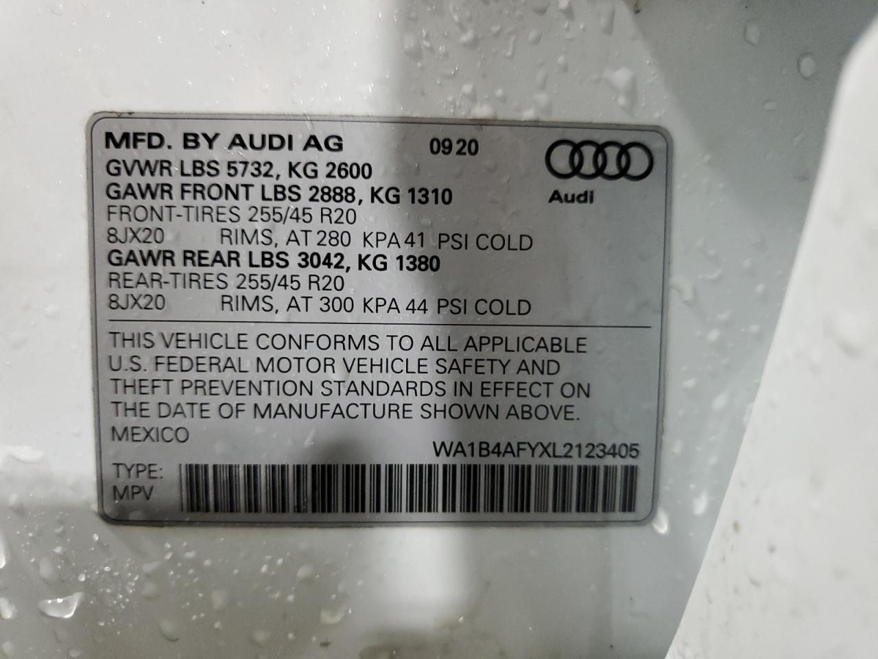 2020 AUDI SQ5