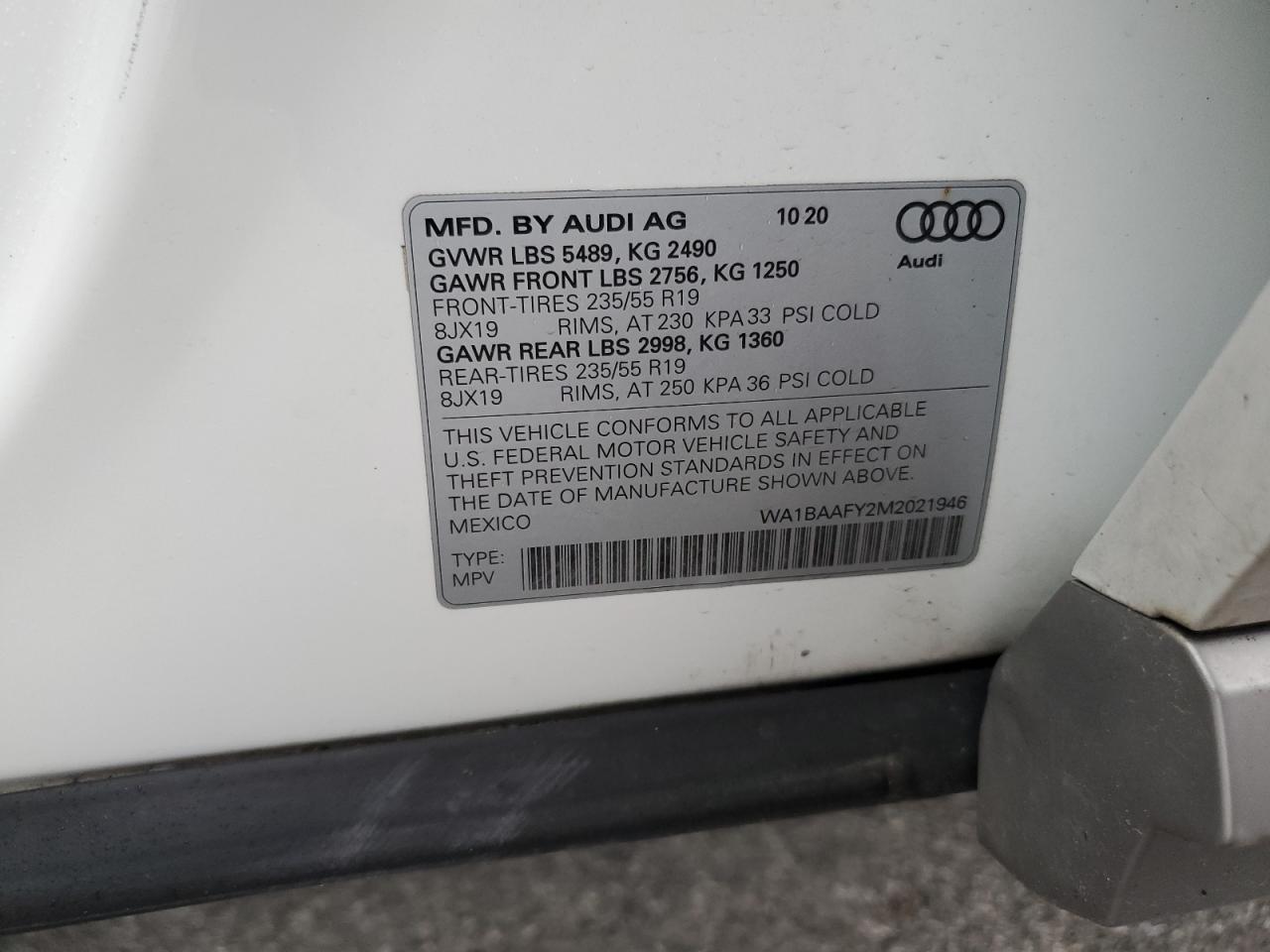 2021 AUDI Q5